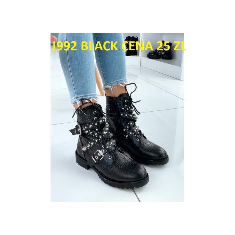 Buty Botki DAMSKIE (36-41,12par)Kolor Jak na zdzięciu