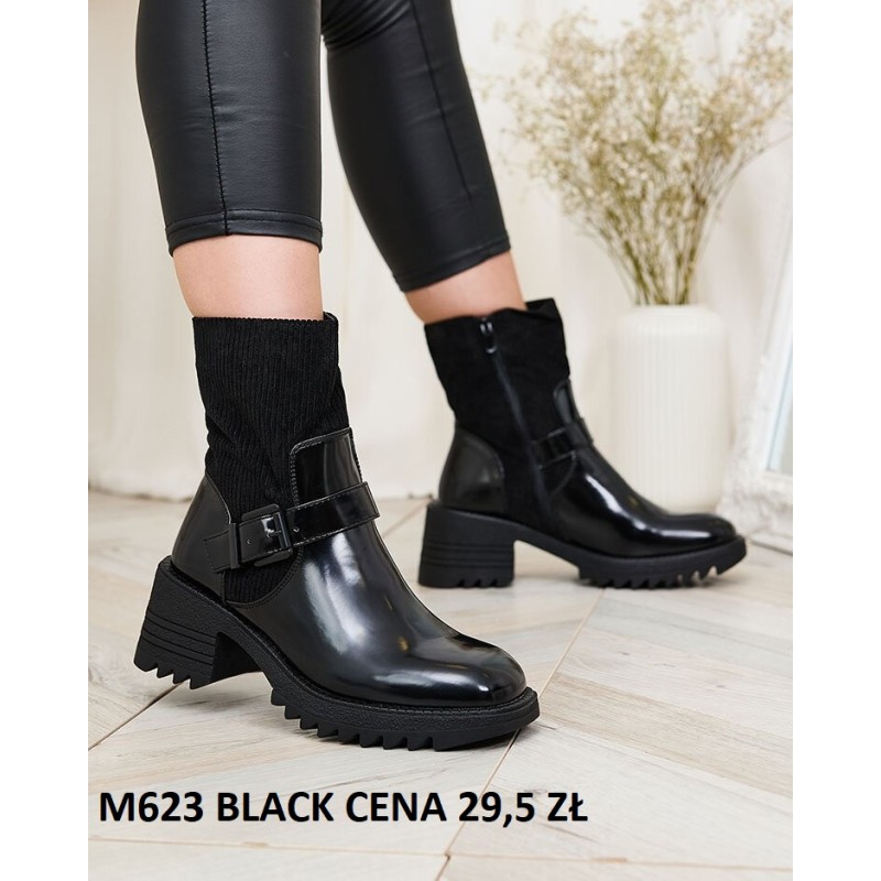 Buty Botki DAMSKIE (36-41,12par)Kolor Jak na zdzięciu