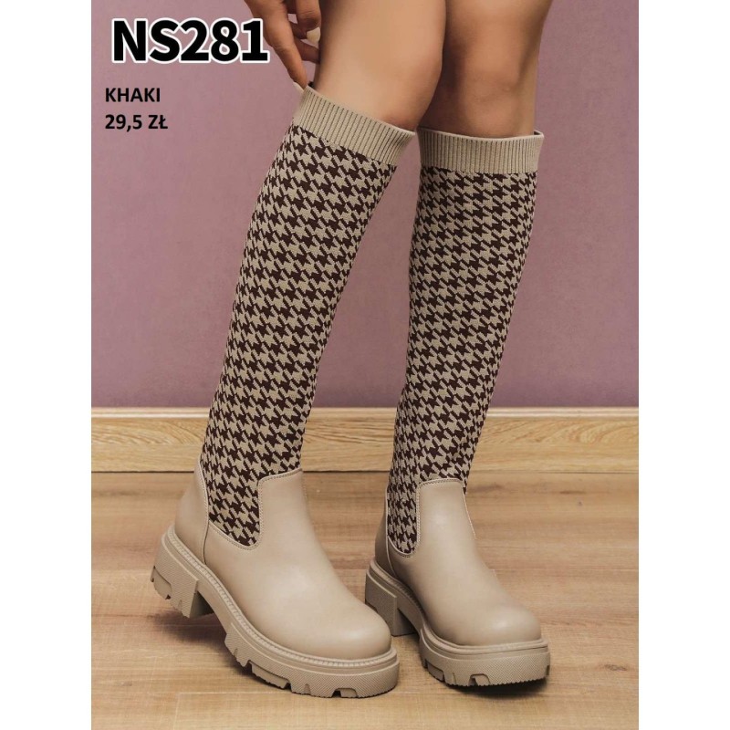 Buty Botki DAMSKIE  (36-41,12par)Kolor Jak na zdzięciu