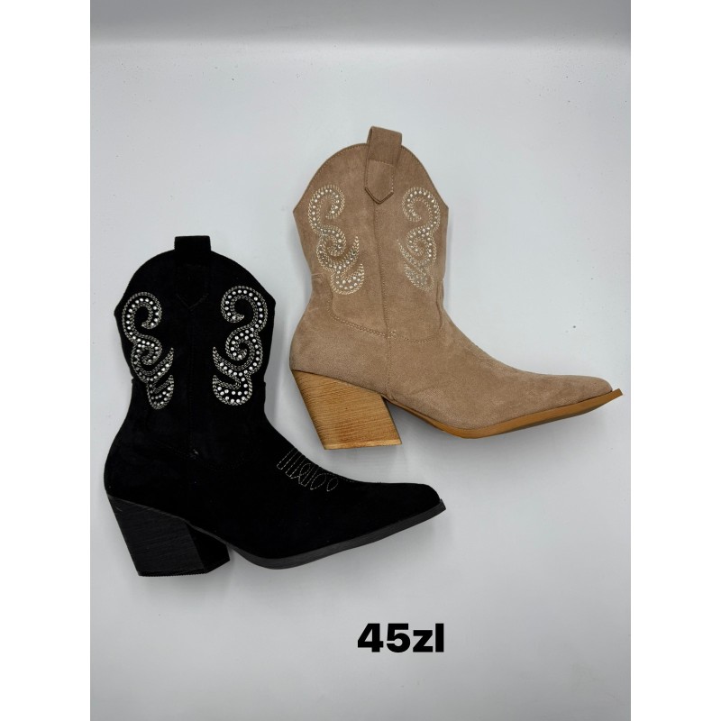 Buty Botki DAMSKIE (36-41,12par)Kolor Jak na zdzięciu