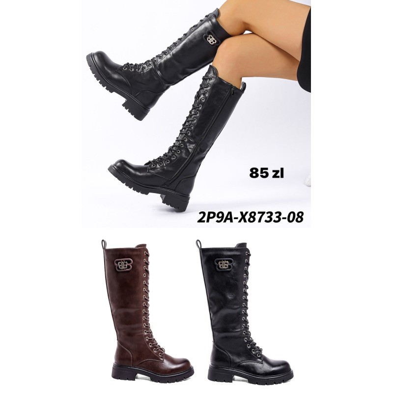 Buty Botki DAMSKIE  (36-41,12par)Kolor Jak na zdzięciu