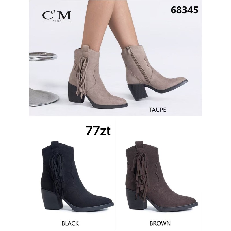 Buty Botki DAMSKIE  (36-41,12par)Kolor Jak na zdzięciu