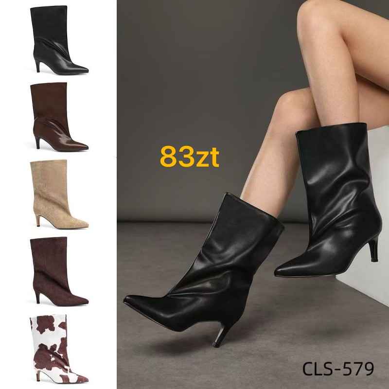 Buty Botki DAMSKIE  (36-41,12par)Kolor Jak na zdzięciu