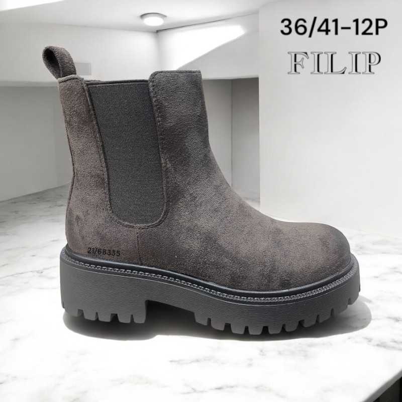 Buty Botki DAMSKIE (36-41,12par)Kolor Jak na zdzięciu
