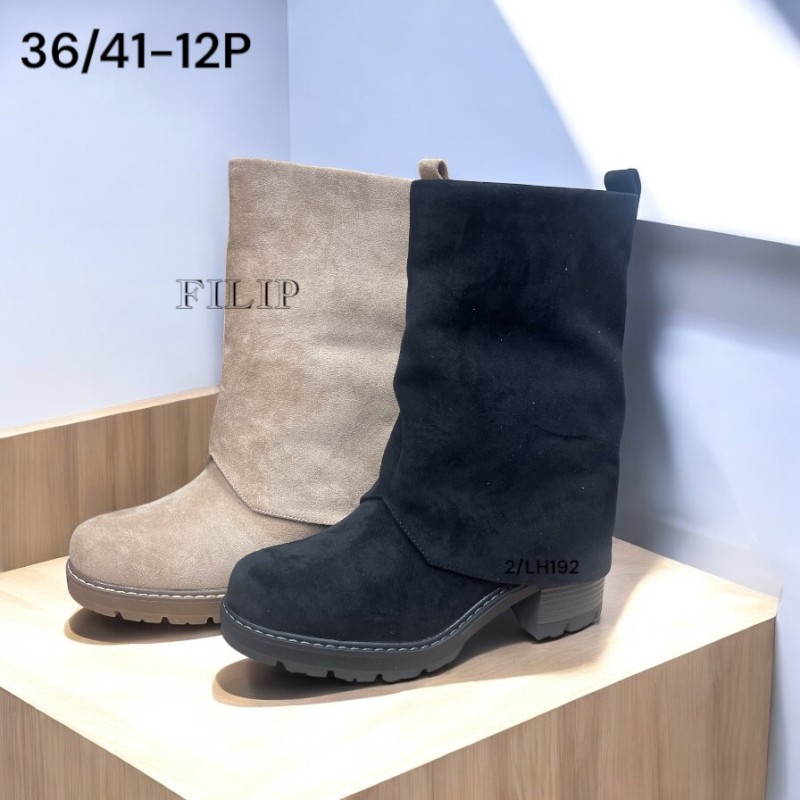 Buty Botki DAMSKIE (36-41,12par)Kolor Jak na zdzięciu