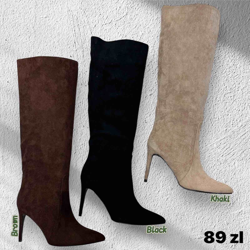 Buty Botki DAMSKIE(36-41,12par)Kolor Jak na zdzięciu