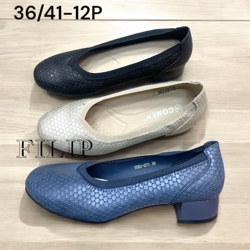 Buty Baleriny DAMSKIE (36-41,12par)Kolor Jak na zdzięciu