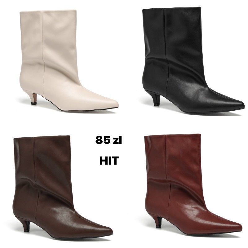 Buty Botki DAMSKIE(36-41,12par)Kolor Jak na zdzięciu