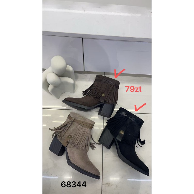 Buty Botki DAMSKIE (36-41,12par)Kolor Jak na zdzięciu