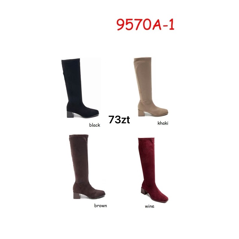 Buty Botki DAMSKIE (36-41,12par)Kolor Jak na zdzięciu