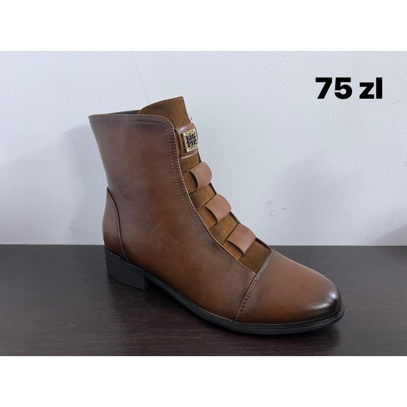 Buty Botki DAMSKIE (36-41,12par)Kolor Jak na zdzięciu