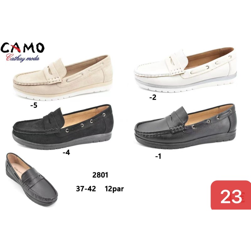 Buty Półbuty DAMSKIE (36-42,12par)Kolor Jak na zdzięciu
