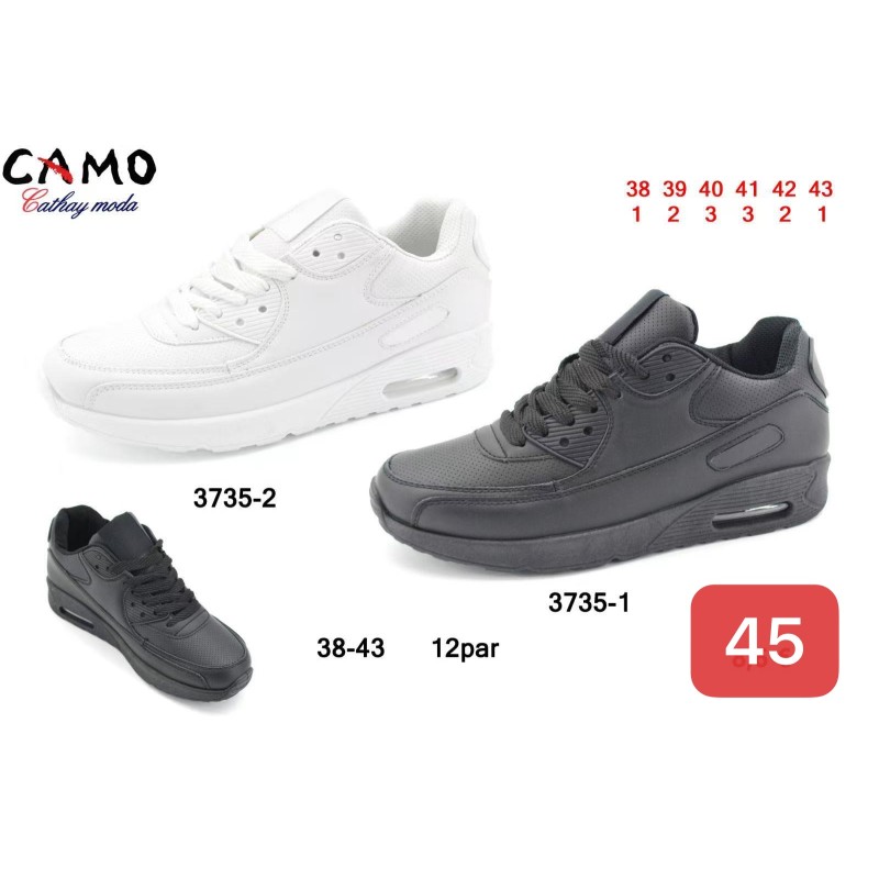 Buty Sportowe DAMSKIE (38-43,12par)Kolor Jak na zdzięciu