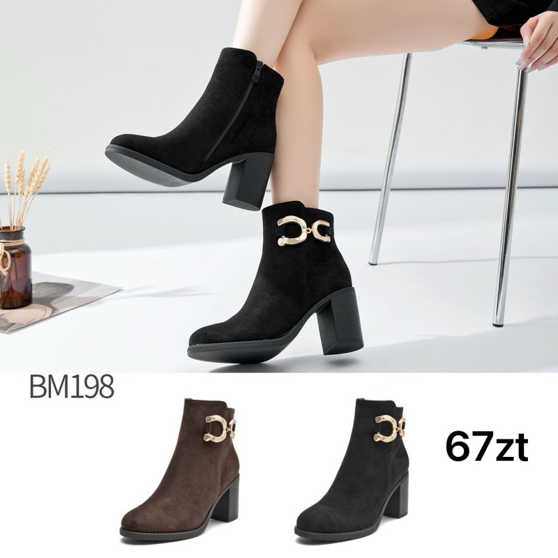 Buty Botki DAMSKIE (36-41,12par)Kolor Jak na zdzięciu