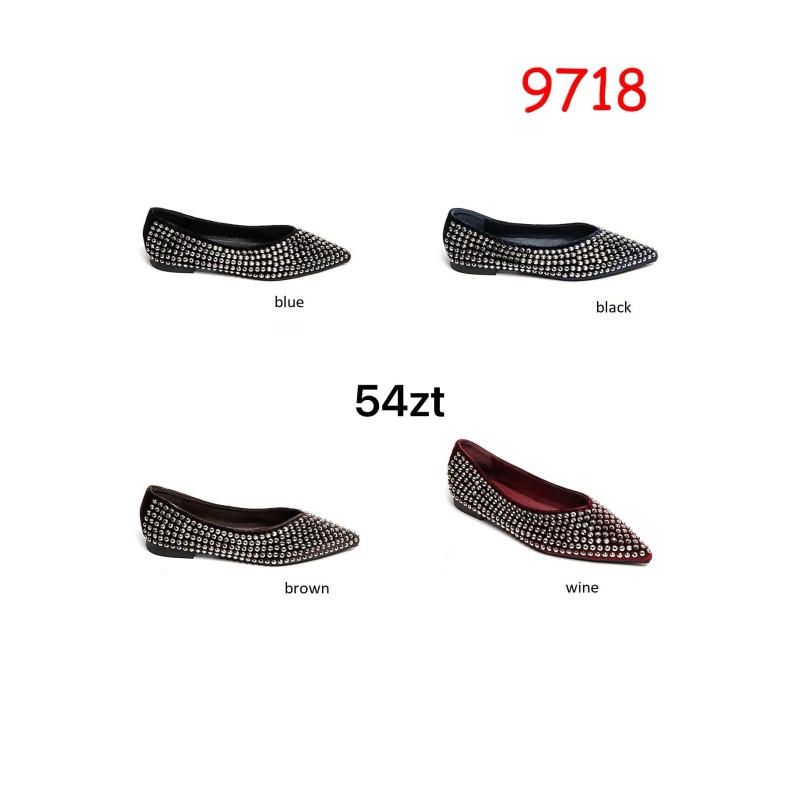 Buty Baleriny DAMSKIE (36-41,12par)Kolor Jak na zdzięciu
