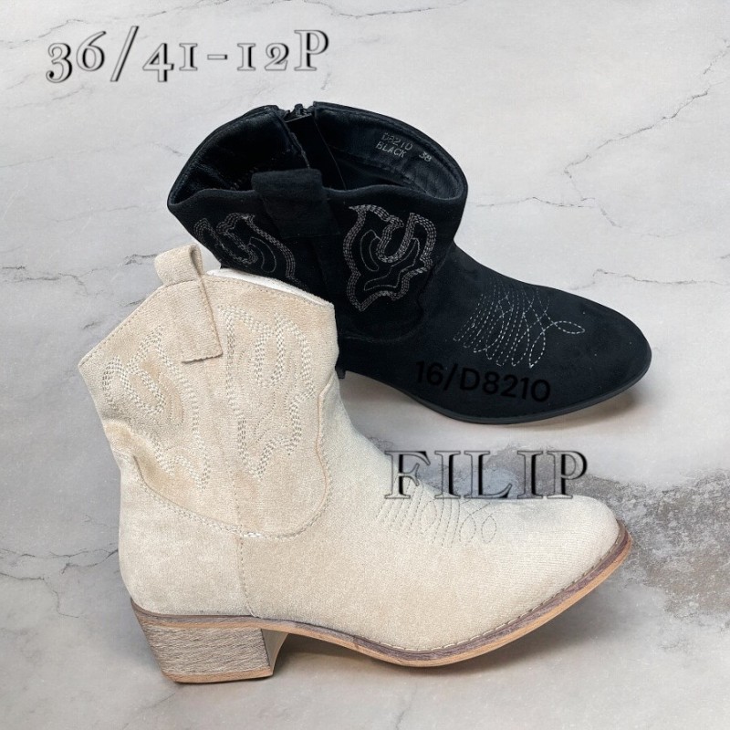 Buty Botki DAMSKIE (36-41,12par)Kolor Jak na zdzięciu