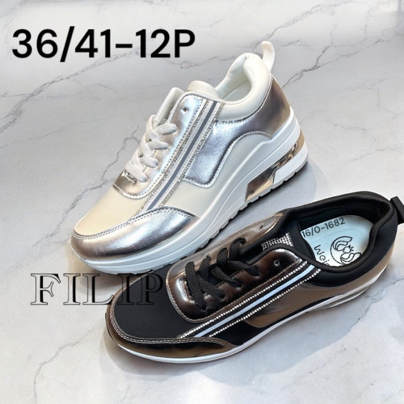 Buty Sportowe DAMSKIE (36-41,12par)Kolor Jak na zdzięciu