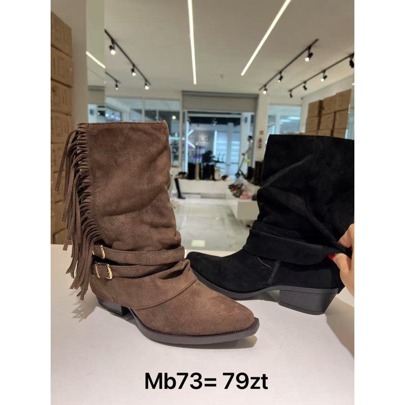 Buty Botki DAMSKIE (36-41,12par)Kolor Jak na zdzięciu