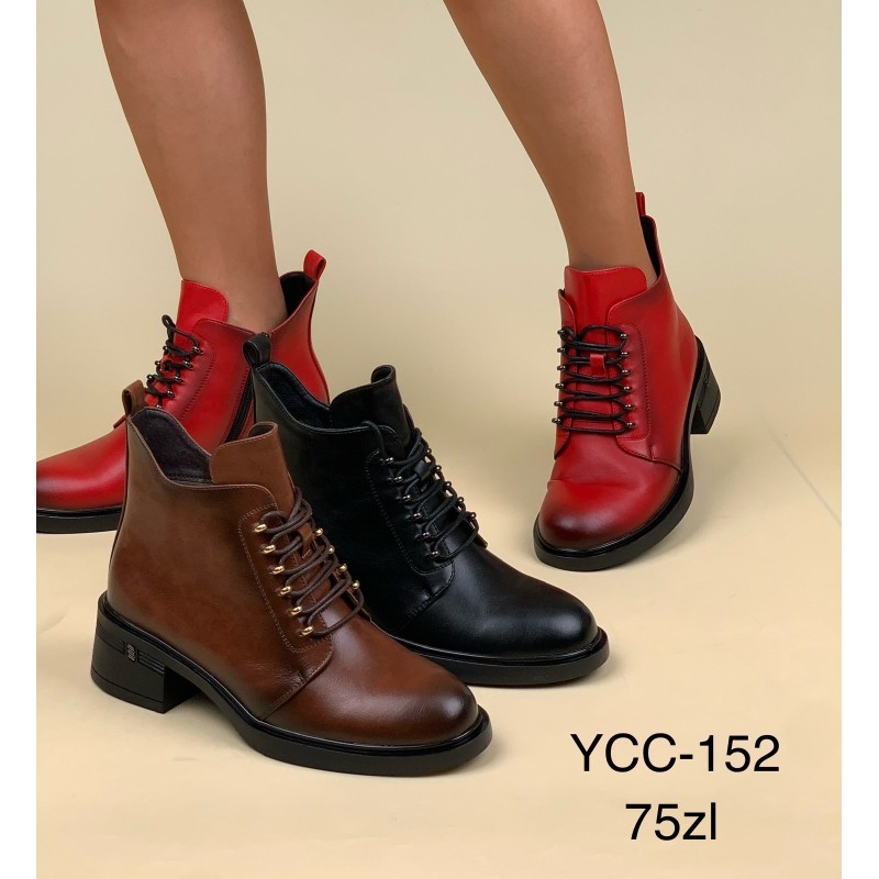 Buty Botki DAMSKIE(36-41,12par)Kolor Jak na zdzięciu