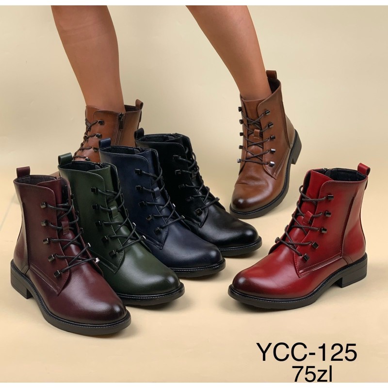 Buty Botki DAMSKIE(36-41,12par)Kolor Jak na zdzięciu