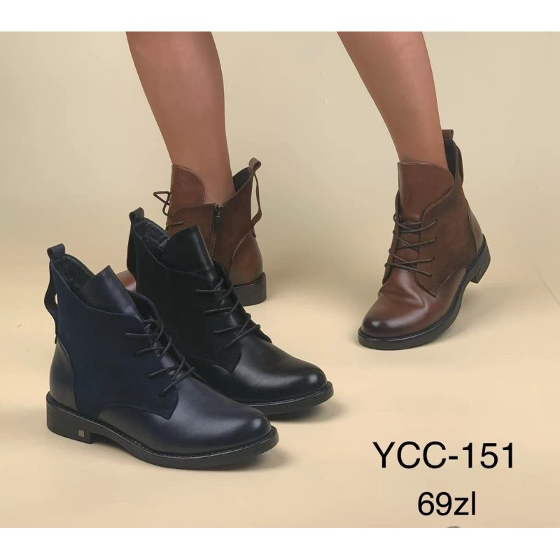 Buty Botki DAMSKIE(36-41,12par)Kolor Jak na zdzięciu