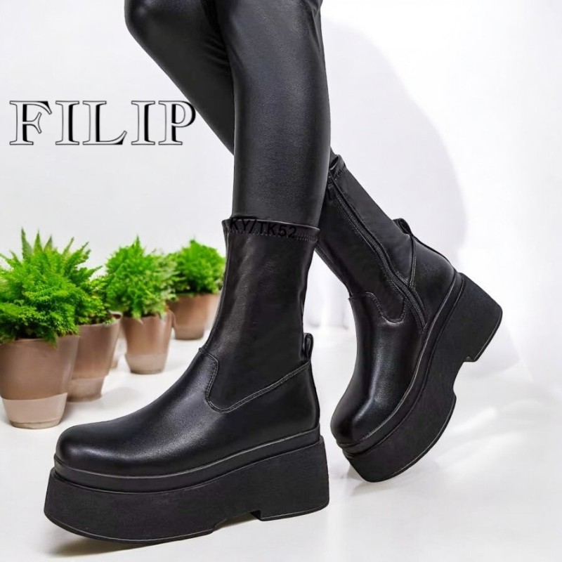 Buty Botki DAMSKIE(36-41,12par)Kolor Jak na zdzięciu