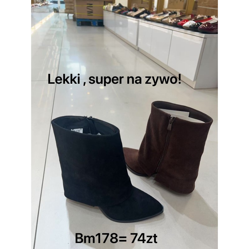 Buty Botki DAMSKIE(36-41,12par)Kolor Jak na zdzięciu