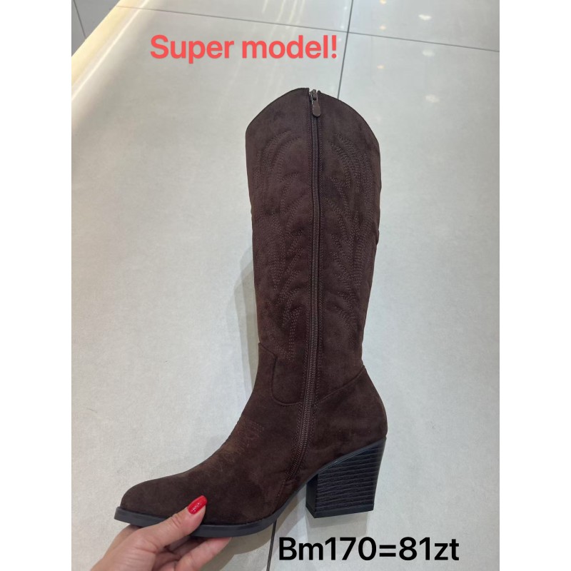 Buty Botki DAMSKIE(36-41,12par)Kolor Jak na zdzięciu