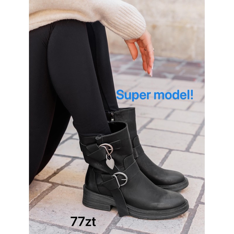 Buty Botki DAMSKIE(36-41,12par)Kolor Jak na zdzięciu
