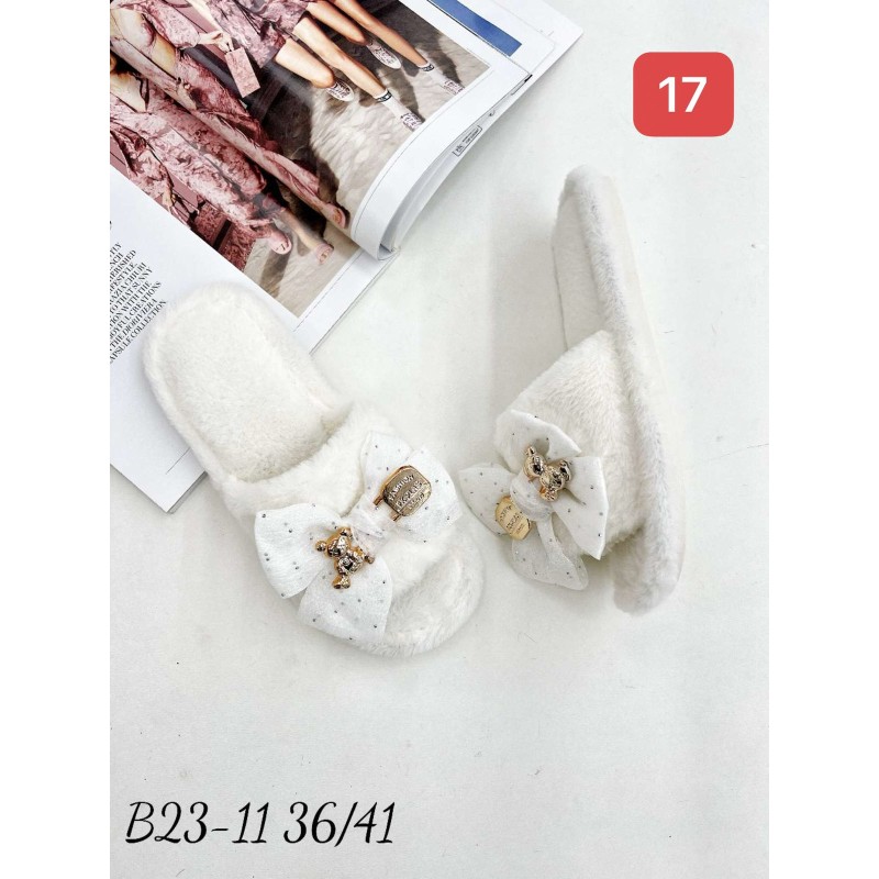 Buty Kapcie DAMSKIE(36-41,12par)Kolor Jak na zdzięciu