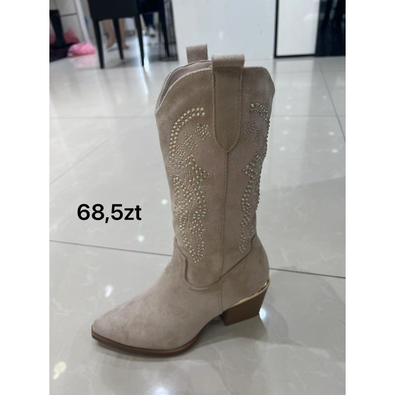 Buty Botki DAMSKIE(36-41,12par)Kolor Jak na zdzięciu