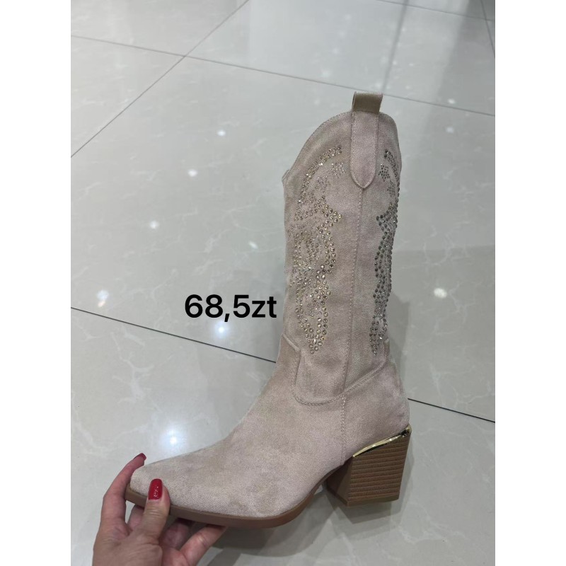 Buty Botki DAMSKIE(36-41,12par)Kolor Jak na zdzięciu