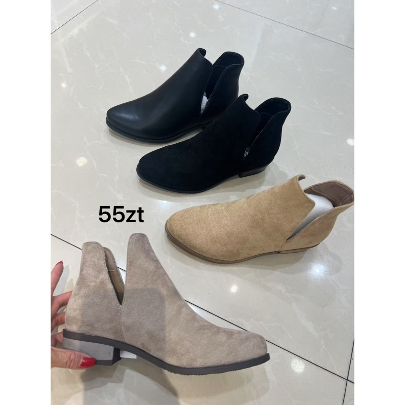 Buty Botki DAMSKIE(36-41,12par)Kolor Jak na zdzięciu