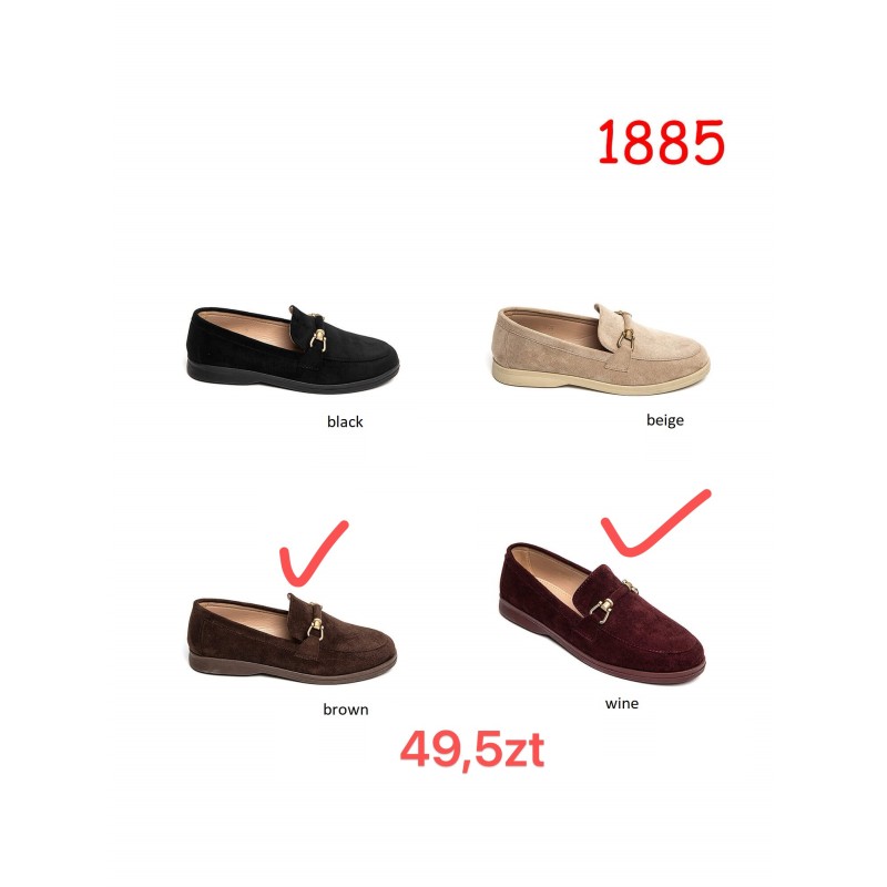 Buty Półbuty DAMSKIE(36-41,12par)Kolor Jak na zdzięciu