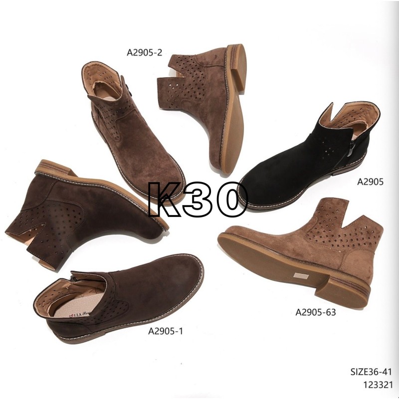 Buty Botki DAMSKIE(36-41,12par)Kolor Jak na zdzięciu