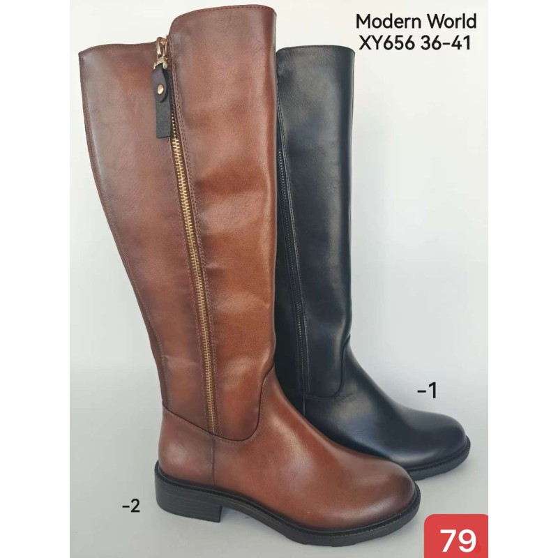 Buty Botki DAMSKIE (36-41,12par)Kolor Jak na zdzięciu