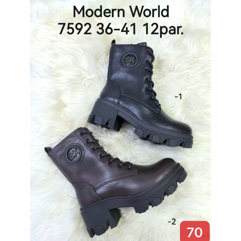 Buty Botki DAMSKIE (36-41,12par)Kolor Jak na zdzięciu
