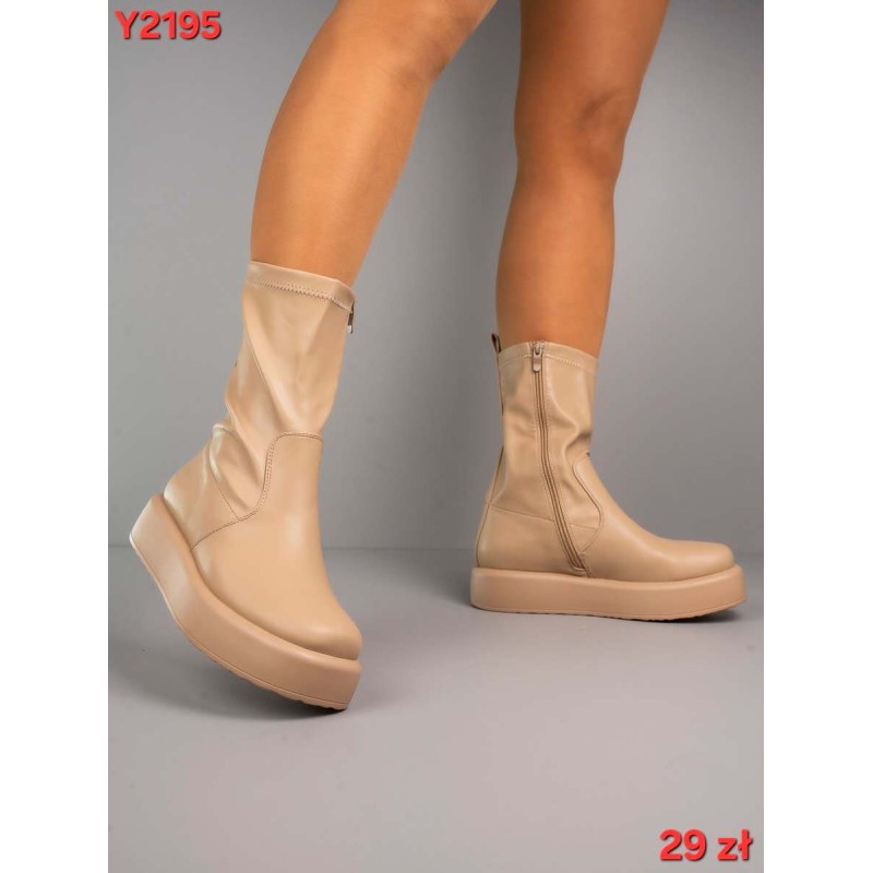 Buty Botki DAMSKIE (36-41,12par)Kolor Jak na zdzięciu