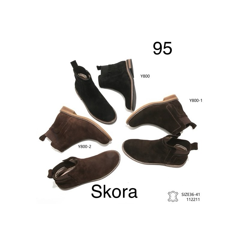 Buty Botki DAMSKIE (36-41,12par)Kolor Jak na zdzięciu