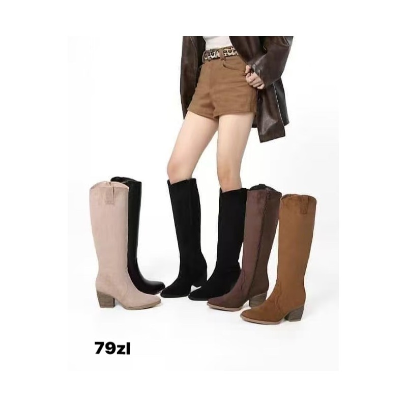 Buty Botki DAMSKIE (36-41,12par)Kolor Jak na zdzięciu