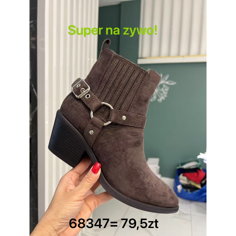 Buty Botki DAMSKIE (36-41,12par)Kolor Jak na zdzięciu