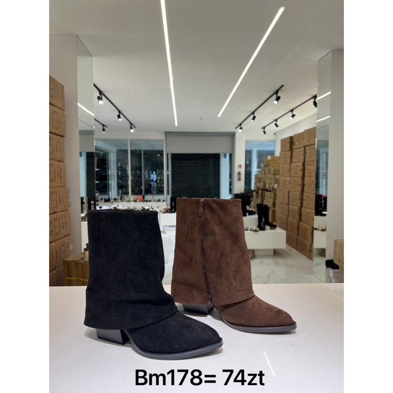 Buty Botki DAMSKIE (36-41,12par)Kolor Jak na zdzięciu