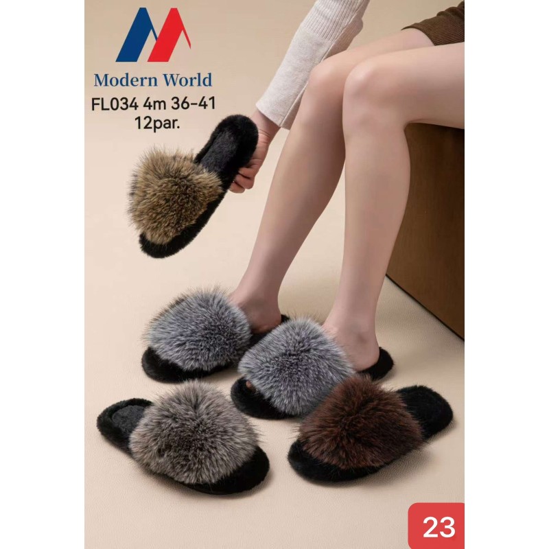 Buty Kapcie DAMSKIE (36-41,12par)Kolor Jak na zdzięciu