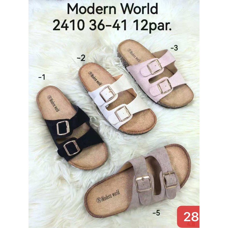 Buty Klapki DAMSKIE (36-41,12par)Kolor Jak na zdzięciu