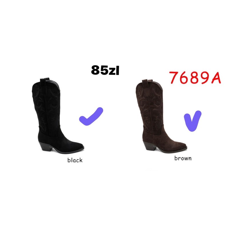 Buty Botki DAMSKIE (36-41,12par)Kolor Jak na zdzięciu