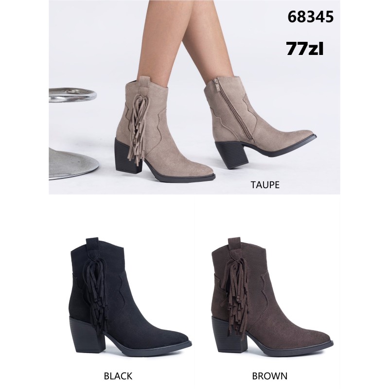 Buty Botki DAMSKIE (36-41,12par)Kolor Jak na zdzięciu