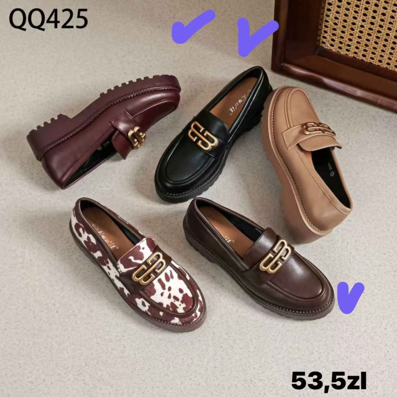 Buty Półbuty DAMSKIE (36-41,12par)Kolor Jak na zdzięciu