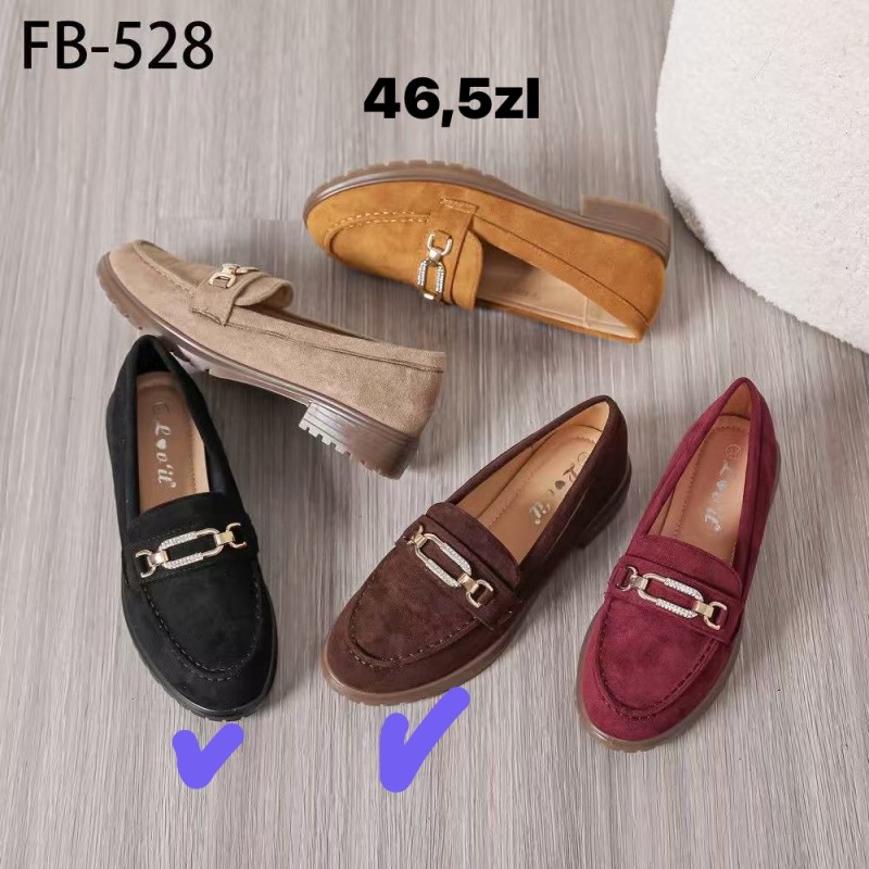 Buty Półbuty DAMSKIE (36-41,12par)Kolor Jak na zdzięciu