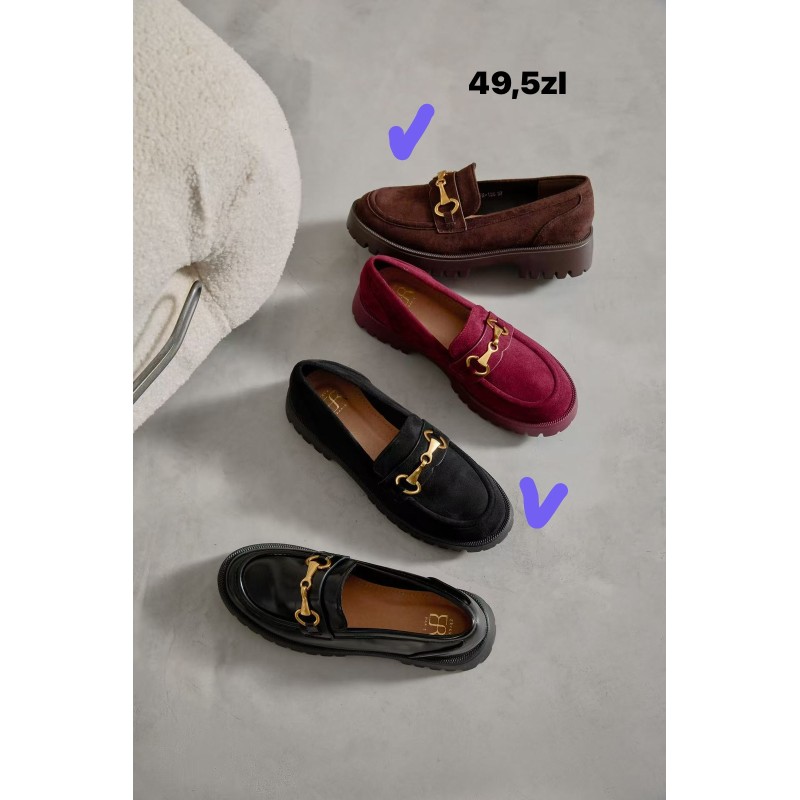 Buty Półbuty DAMSKIE (36-41,12par)Kolor Jak na zdzięciu
