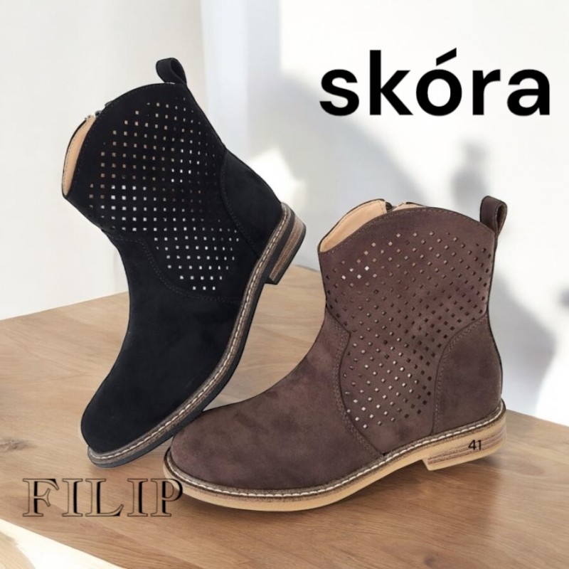 Buty Botki DAMSKIE (36-41,12par)Kolor Jak na zdzięciu